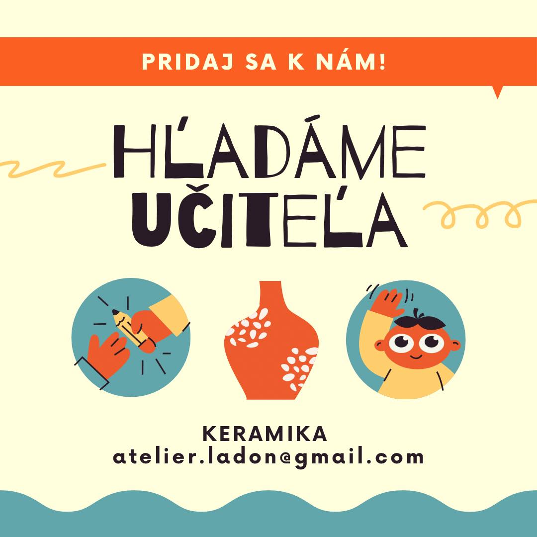 Hľadáme posilu - učiteľ(ka) keramiky